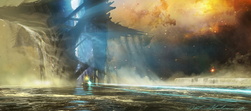 Illustration for article titled Thor concept art shows how cool the Dark Elves' realm could have looked